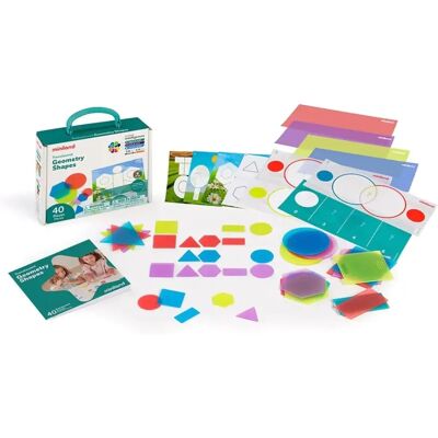 Miniland Formes Géométriques Translucides Multicolores - Ensemble éducatif - Publicité Miniland Formes Géométriques Translucides Multicolores - Ensemble éducatif - Publicité