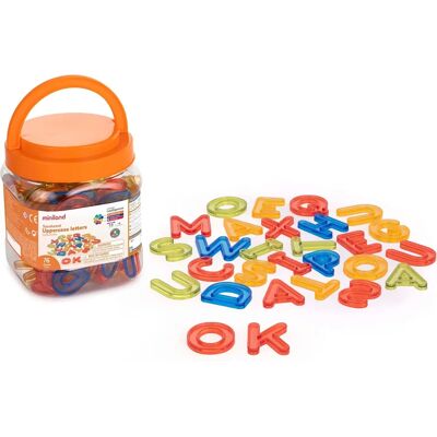 Jeu pour enfant MINILAND - Lettres majuscules translucides 4,6cm - Jouet éducatif dès 3+ ans Jeu pour enfant MINILAND - Lettres majuscules translucides 4,6cm - Jouet éducatif dès 3+ ans