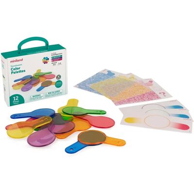 MINILAND Przezroczysty zestaw palet 14cm - Zabawa dla dzieci MINILAND Przezroczysty zestaw palet 14cm - Zabawa dla dzieci