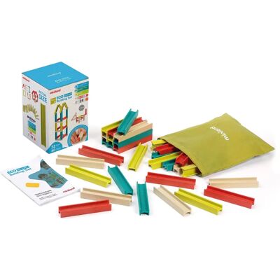 Set Costruzione Eco Beams Miniland - Giocattolo Educativo Set Costruzione Eco Beams Miniland - Giocattolo Educativo