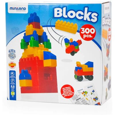 Miniland Blocchi Educativi - 300 pezzi, multicolore - Giocattolo di costruzione Miniland Blocchi Educativi - 300 pezzi, multicolore - Giocattolo di costruzione