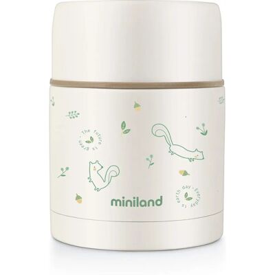 Miniland Edelstahl-Isolierbox Natur Food Thermos 600 ml Miniland Edelstahl-Isolierbox Natur Food Thermos 600 ml