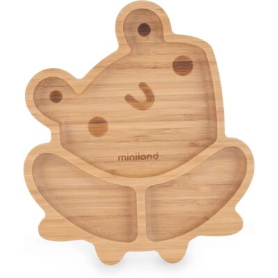 ML Baby: Frosch Teller - Bambus & Silikon - ab 6 Monaten - Kinderteller ML Baby: Frosch Teller - Bambus & Silikon - ab 6 Monaten - Kinderteller