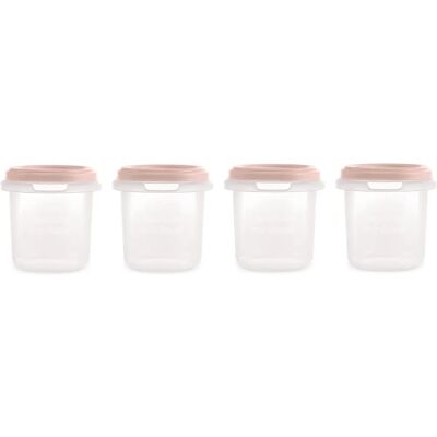 Miniland Contenitori per Alimenti - 4x200ml Ermetici, Senza BPA Miniland Contenitori per Alimenti - 4x200ml Ermetici, Senza BPA