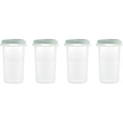 MINILAND Minz 4er Set - Luftdichte Lebensmittelbehälter 330ml MINILAND Minz 4er Set - Luftdichte Lebensmittelbehälter 330ml