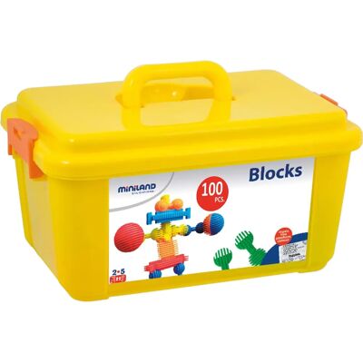 Miniland Educational Interstar Blocks Set - 100 Pieces - Educational Blocks Miniland Educational Interstar Blocks Set - 100 Pieces - Educational Blocks
