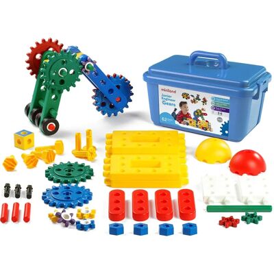 Miniland Junior Engineer Gears - 62 Pezzi Multicolore - Gioco di Costruzione Miniland Junior Engineer Gears - 62 Pezzi Multicolore - Gioco di Costruzione