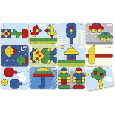 Miniland Superpegs Pack 12 Unités - Ensemble éducatif Miniland Superpegs Pack 12 Unités - Ensemble éducatif