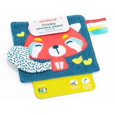 Livre en Papier Croquant Panda Rouge - Livre - Publicité Livre en Papier Croquant Panda Rouge - Livre - Publicité