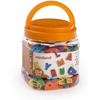 Lettere Magnetiche Educative Miniland - 154 Pezzi per Bambini 3+ Lettere Magnetiche Educative Miniland - 154 Pezzi per Bambini 3+