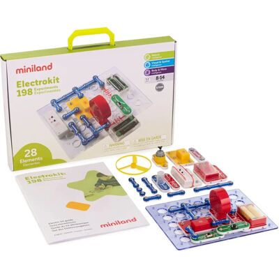 Miniland Electrokit 198 Expériences - Kit électronique éducatif Miniland Electrokit 198 Expériences - Kit électronique éducatif