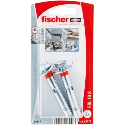 Fischer 98447 Tassello da Parete - Alta Resistenza - Per Carichi Strutturali Fischer 98447 Tassello da Parete - Alta Resistenza - Per Carichi Strutturali