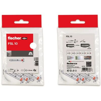 Fischer Acciaio 10 x 100 mm Ancoranti - Ancoranti Fischer Acciaio 10 x 100 mm Ancoranti - Ancoranti