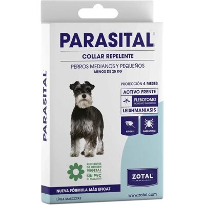 Zotal Veterinaria Parasital Antiparasitic Collar Small / Medium Dogs 1 unidade - Coleira antiparasitária para cães Zotal Veterinaria Parasital Antiparasitic Collar Small / Medium Dogs 1 unidade - Coleira antiparasitária para cães