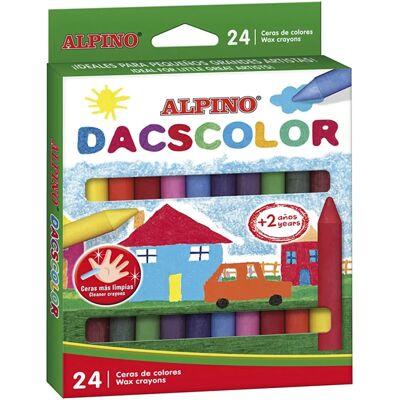 Alpino Dacs Färgglada Vaxkritor - 24 Färger för Barn Alpino Dacs Färgglada Vaxkritor - 24 Färger för Barn