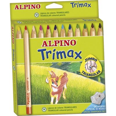 Alpino AL000113 Lápis de Cor Triangulares Multicoloridos - Colorir Alpino AL000113 Lápis de Cor Triangulares Multicoloridos - Colorir