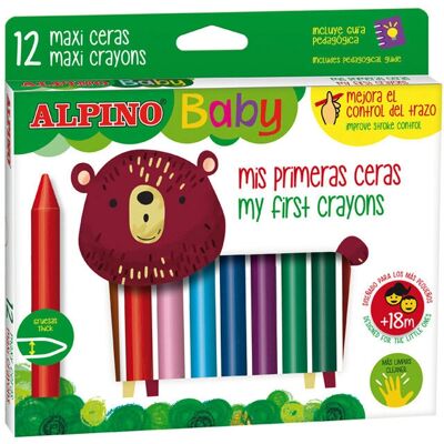 Alpino DA000060 Kritor - 12 Färger - För barn Alpino DA000060 Kritor - 12 Färger - För barn