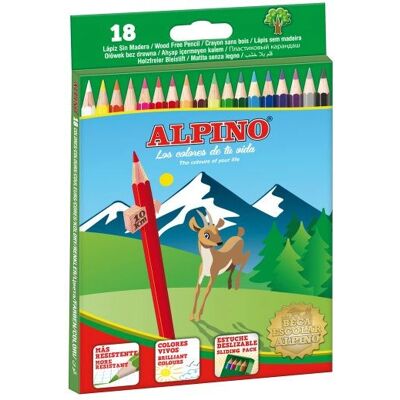 Alpino AL010656 Mehrfarbige Buntstifte - 18 Stück Alpino AL010656 Mehrfarbige Buntstifte - 18 Stück