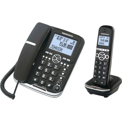 Teléfono Inalámbrico Daewoo DTD-5500 Negro - Teléfono Teléfono Inalámbrico Daewoo DTD-5500 Negro - Teléfono