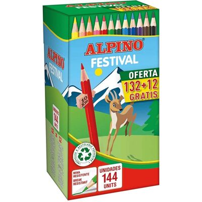 Crayons de couleur Alpino C0131144 Set de 144 - Crayons Crayons de couleur Alpino C0131144 Set de 144 - Crayons