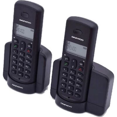 Teléfono Inalámbrico Dect Daewoo DTD-1350 DUO - Identificador de llamadas - Negro Teléfono Inalámbrico Dect Daewoo DTD-1350 DUO - Identificador de llamadas - Negro