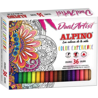 Alpino AR000176 Felt Pen Set - Multicolour - 36 pcs Alpino AR000176 Felt Pen Set - Multicolour - 36 pcs