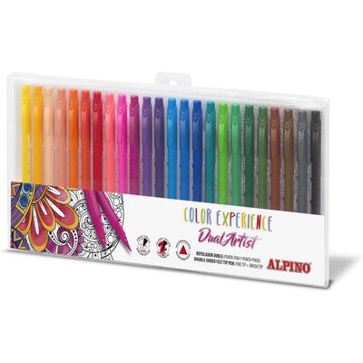 Stylo en feutre Alpino AR000187 - Multicolore, Double-face - 24 pcs Stylo en feutre Alpino AR000187 - Multicolore, Double-face - 24 pcs