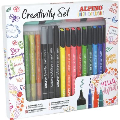 Alpino AR001015 Viltstift Set - Multicolor voor Schrijven & Tekenen Alpino AR001015 Viltstift Set - Multicolor voor Schrijven & Tekenen