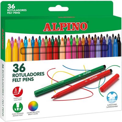 Bunt 36 bunte Marker - Buntstifte für Kinder und Erwachsene Bunt 36 bunte Marker - Buntstifte für Kinder und Erwachsene