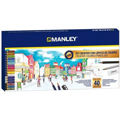 Set de Dibujo Manley 40 Piezas Multicolor - Set de Dibujo Set de Dibujo Manley 40 Piezas Multicolor - Set de Dibujo