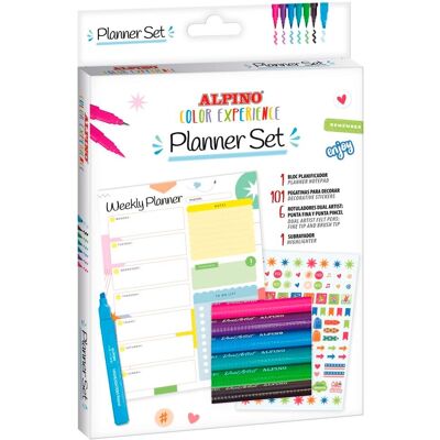 Set d'Organisateur Hebdomadaire Alpino Color Experience - Set de Planificateur Set d'Organisateur Hebdomadaire Alpino Color Experience - Set de Planificateur
