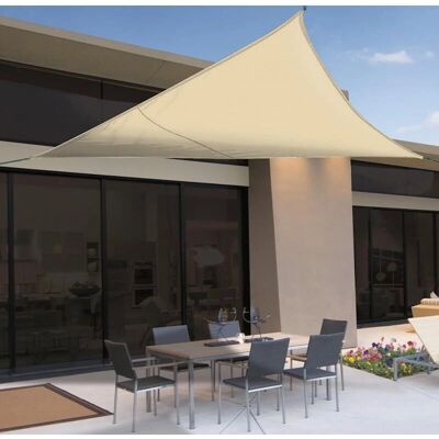 Nortene - Kit SunNet Malla Sombreadora Impermeable Beige - Vela Sombrero Impermeable, Resistente UV Nortene - Kit SunNet Malla Sombreadora Impermeable Beige - Vela Sombrero Impermeable, Resistente UV