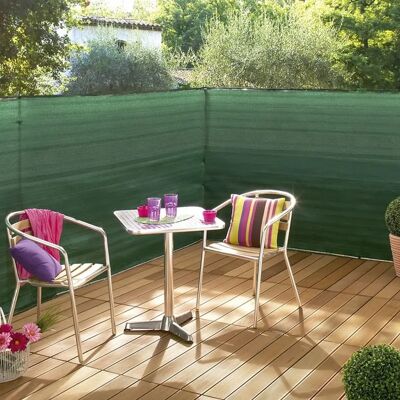 Écran de confidentialité tissé Supratex 1x5m - Vert - Traitement UV - Publicité Écran de confidentialité tissé Supratex 1x5m - Vert - Traitement UV - Publicité