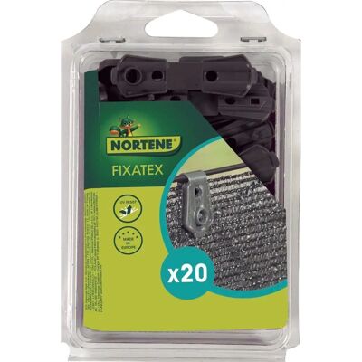 NORTENE - Fixatex' Grigio - 20 pezzi - Grigio - Clip NORTENE - Fixatex' Grigio - 20 pezzi - Grigio - Clip