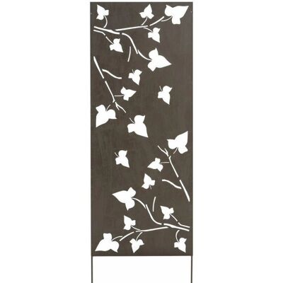 Panneau décoratif en métal Nortene - Motifs feuilles découpés au laser - Marron vieilli - 0,60x1.50 m - Publicité Panneau décoratif en métal Nortene - Motifs feuilles découpés au laser - Marron vieilli - 0,60x1.50 m - Publicité