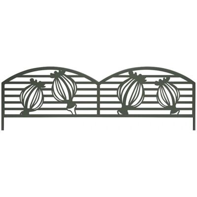 Nortene - Dekorativer Metallrand für Pflanzen - 0,40 x 1 m - Olivgrün Nortene - Dekorativer Metallrand für Pflanzen - 0,40 x 1 m - Olivgrün