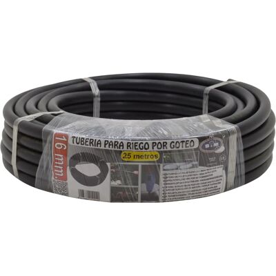 AQUA CONTROL Tubo in polietilene nero 16mm x 25m per irrigazione a goccia AQUA CONTROL Tubo in polietilene nero 16mm x 25m per irrigazione a goccia