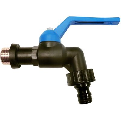 Rubinetto esterno antigelo nero SANEAPLAST - 3/4"-1" - Muro Rubinetto esterno antigelo nero SANEAPLAST - 3/4"-1" - Muro