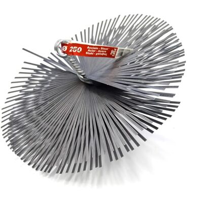 Cabeza de Cepillo para Chimenea PYRO FEU 862618 - Acero, 250 mm, Rosca Métrica Cabeza de Cepillo para Chimenea PYRO FEU 862618 - Acero, 250 mm, Rosca Métrica