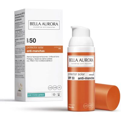 Bella Aurora Crema SPF50+ - Protección solar para piel grasa Bella Aurora Crema SPF50+ - Protección solar para piel grasa