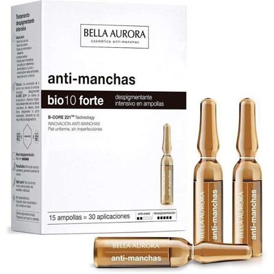 Ampollas despigmentantes Bella Aurora Bio10 Forte - 15 U - Todas las pieles Ampollas despigmentantes Bella Aurora Bio10 Forte - 15 U - Todas las pieles
