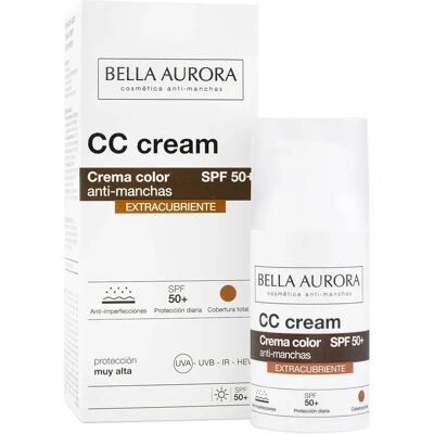 Bella Aurora CC Crème SPF 50+ Couverture Anti-taches 30ml Bella Aurora CC Crème SPF 50+ Couverture Anti-taches 30ml