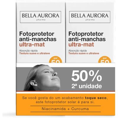 Bella Aurora Ultra-Mat Protector Solar Anti-Manchas SPF50 - Protector Solar Bella Aurora Ultra-Mat Protector Solar Anti-Manchas SPF50 - Protector Solar