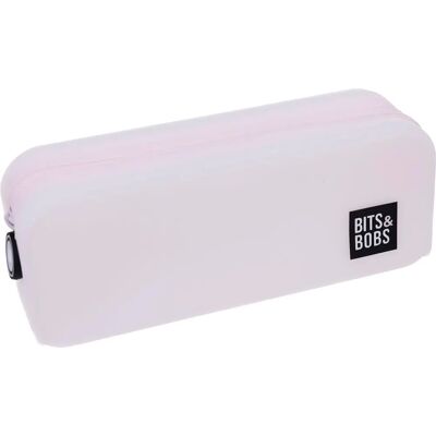 Trousse Scolaire Grafoplas Bits & Bobs Silicone Rose Pailleté - Étui à Crayons Trousse Scolaire Grafoplas Bits & Bobs Silicone Rose Pailleté - Étui à Crayons