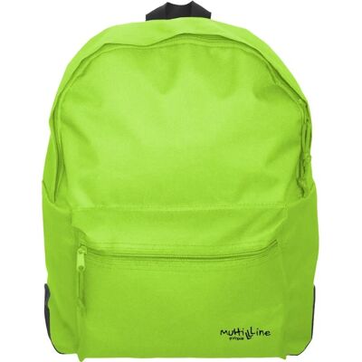 Mochila casual verde - Design multiline Mochila casual verde - Design multiline