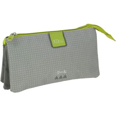 Estuche escolar Grafoplas Kuru - Gris Estuche escolar Grafoplas Kuru - Gris