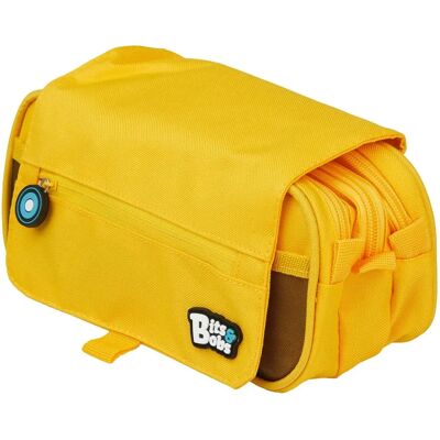 Portatodo triple de Grafoplás con solapa - Amarillo Portatodo triple de Grafoplás con solapa - Amarillo