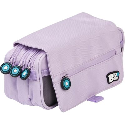 Ninguno Grafoplas Estuche Triple Bits&Bobs Lavanda - Estuche 23cm Ninguno Grafoplas Estuche Triple Bits&Bobs Lavanda - Estuche 23cm