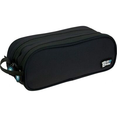 Bits & Bobs Schwarzes Doppel-Etui - Federmäppchen Bits & Bobs Schwarzes Doppel-Etui - Federmäppchen