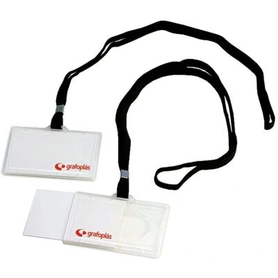 Grafopl Identification Tags - 50 pcs, Black & Transparent PVC, 60x90 mm Grafopl Identification Tags - 50 pcs, Black & Transparent PVC, 60x90 mm